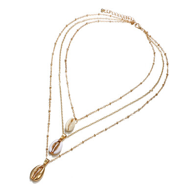 

Tocona Fashion Boho Cute Shell Pentagram Necklaces&Pendants Multilayered Gold Chian Women Accessories Collier Femme 5451