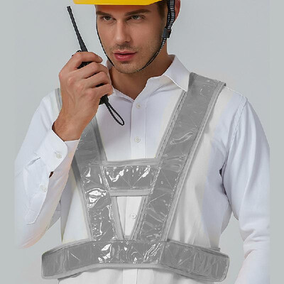 

SFVest High Visibility Reflective Vest Reflective Safety Strap Vests Workwear Security Working Clothes Day Night Cycling Running