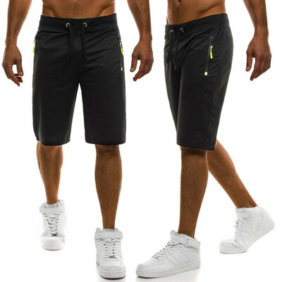 

Gobestart Summer Mens Lace-up Pocket Casual Solid Color Five-point Shorts
