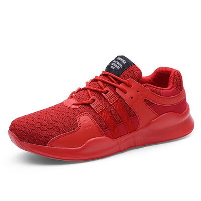 

2019 autumn mens shoes fly woven breathable mesh shoes sports running shoes mens Korean version of the casual large size tide shoes wholesale