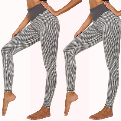 

Starmoon Women PrintTight Sport Yoga Pants Ladies Hips High Waist Thread Grenadine Pants