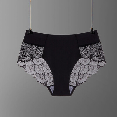 

Panties For Women Sexy Lace Breathable Underwear Mid Rise Briefs Plus Size