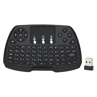 

Spanish Version 24GHz Wireless Keyboard Touchpad Mouse Handheld Remote Control for TV BOX Smart TV PC Notebook