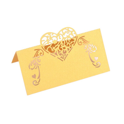 

50PCS Love Wedding Seat Card Invitation Card Holiday Day Blessing Greeting Card for Universal Setting the Atmosphere Table