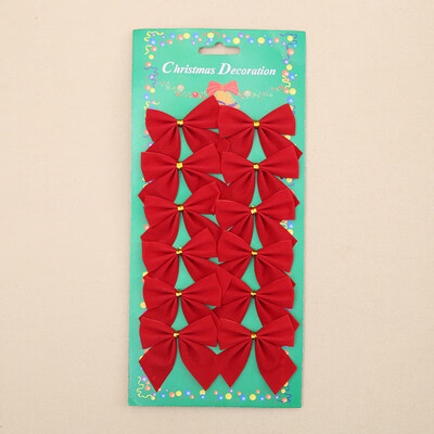

12Pcs Color Bow Christmas Tree Xmas Hanging Ornament Bowknot Party Decoration H1