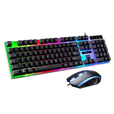 

G21 USB Wired 104 Buttons Mechanical Feel Keyboard 1000DPI LED Mouse Set