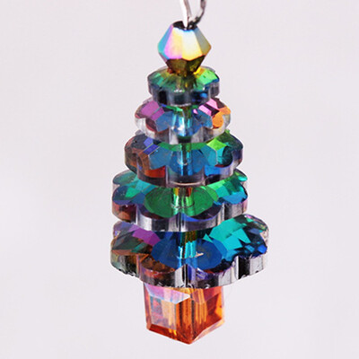

Christmas Tree Fake Crystal Pendant Fashion Women Jewelry Gift Chain Necklace