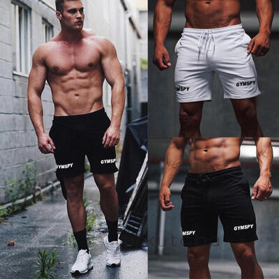 

Men Gym Fitness Casual Sports Jogging ELASTICATED WAIST Shorts Pants Trousers