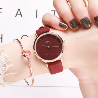 

Casual Analog Watch Simple Fashion Wrist Watches With Leather Strap