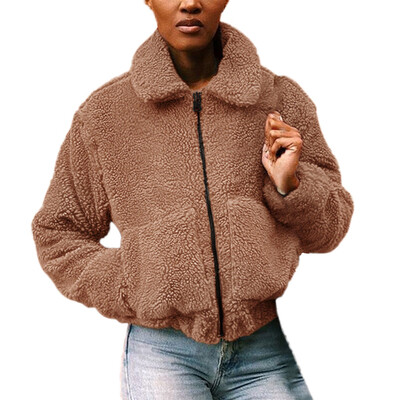 

Toponeto Women Ladies Winter Casual Warm Jacket Solid Zipper Coat Overcoat Outerwear