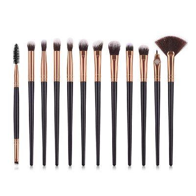 

12pcs Eye Makeup Brushes Set Cosmetics Brush Eye Shadow Concealer Eyebrow Foundation Powder Liquid Cream Blending Brushes