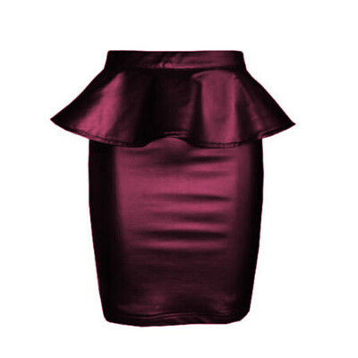 

Womens Faux Leather Mini High Waist Sexy Party Club Bodycon Slim Fit Skirts