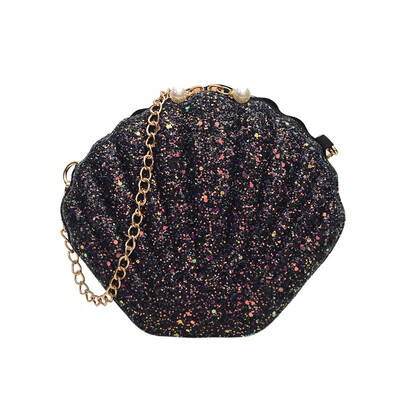 

Summer Sequins Bags For Women 2019 Luxury Female Handbags Fashion Shell Bag Crossbody Chains Shoulder Bag Messenger Bags