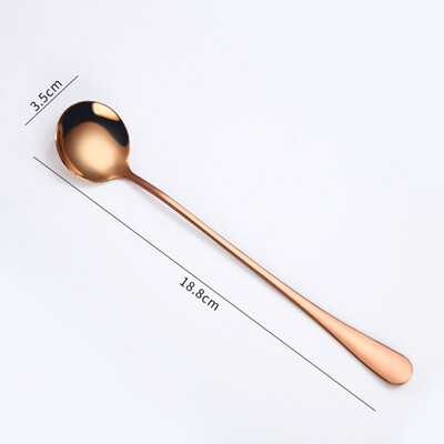 

Stainless steel Long Handled coffee spoons Coffee ice drink stirring spoon Ice Cream Dessert Tea Spoon