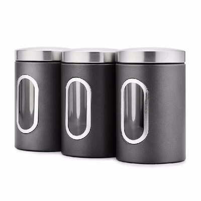 

3pcsset Food Storage Container Food Storage Set with Lids Grain Storage Tank with Transparent View Window Food Storage Box Food S