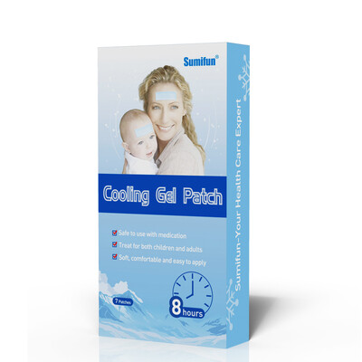 

7Pcsbox Baby Fever Patch Cooling Gel Sheet for Headache Pain Relief Bring Fever Down Patch Free Shipping K037
