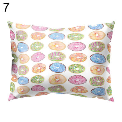 

National Flag Wave Fruit Goat Pillow Case Cushion Cover Sofa Bed Car Cafe Decor