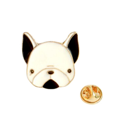

2pcs Cartoon Dog Heart Lip Brooches Gold Plated Brooch for Women Cute Enamel Pins Wedding Scarf Jacket Clip Collar Brooch