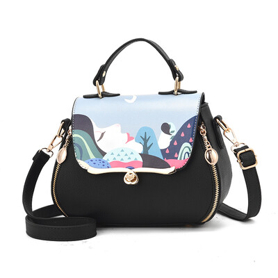 

Bag girl new fashion ins super hot Korean version of single shoulder bag 100 straddling bag girl bag simple