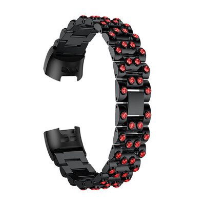 

〖Follure〗Stainless Steel Crystal Bracelet Smart Watch Band Strap For Fitbit Charge 3