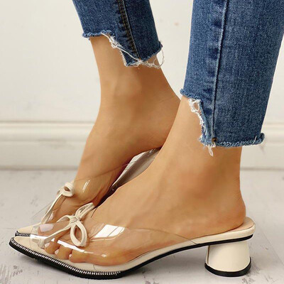 

Rose Women Ladies Fashion Bowkont Solid Peep Toe Casual Slipper Shoes Sandals