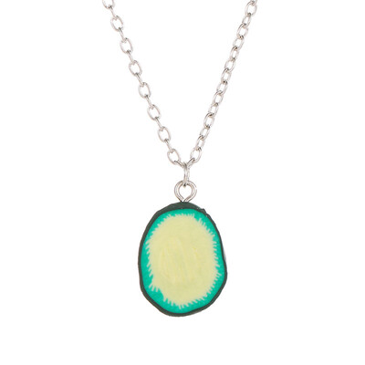 

Fashion 3D Priting Fruit Avocado Heart Pendant Necklace Women Jewelry Gift