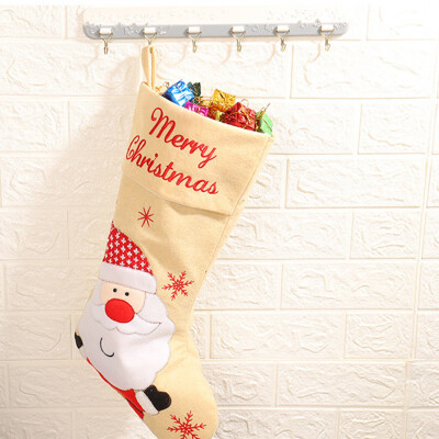 

Tailored Candy Bag Christmas Gifts Tree Ornament Stocking Santa Claus Snowman Sock Decor