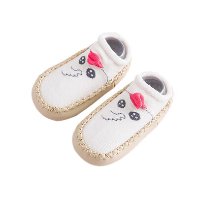 

Fashion Baby Socks With Rubber Soles Infant Socks Newborn Autumn Winter Children Floor Socks Shoes Anti Slip Soft Sole