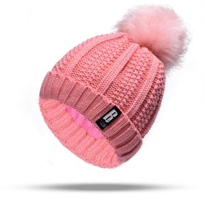 

Fashion B Letters Knitted Hat And Hat&Scarf Soft Winter Warm Beanies Caps Outdoor Sport Wool Hats