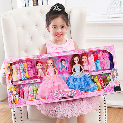 

dolls play house toys girl Mid-Autumn Festival gift red pink blue 3 big 4 confused princess