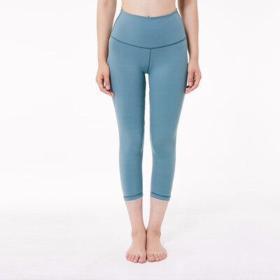 

4-Way Stretchy Sport Yoga Capri Pants Women Soft Nylon Tummy Control Fitness Leggings Workout Gym Tights