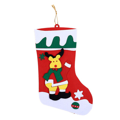 

Toponeto Santa Claus Christmas Decorations Snowman Deer Christmas Felt Ornament Pendant