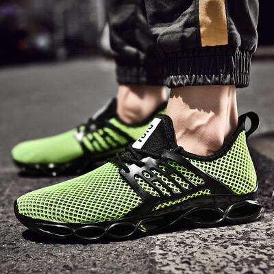 

New blade mesh casual sports shoes autumn mens running shoes breathable lightweight mens shoes