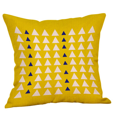 

〖Follure〗Mustard Pillow Case Yellow Geometric Fall Autumn Cushion Cover Decorative