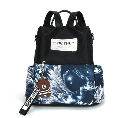 

Oxford shoulder bag womens canvas bag printing waterproof travel portable&multi-purpose one-shoulder Backpack