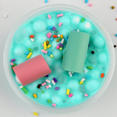 

Siaonvr Cute Candy Cotton Foam Strip Elasticity Slime Kids Relief Stress Toys Gift