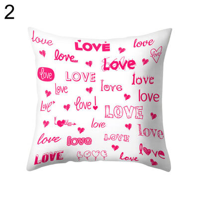 

Sweet Love You Heart Pillow Case Cushion Cover Sofa Bed Car Cafe Office Decor