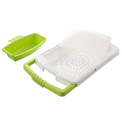 

Telescopic Plastic Drain Cutting Board Fruit Chopping Board Chopping Block