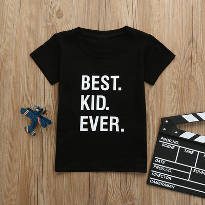 

Summer Toddler Infant Kids Baby Boy Girl Letter T shirt Tops Clothes Outfits