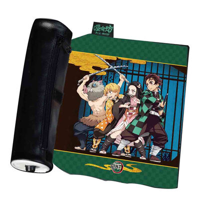 

Demon Slayer Kimetsu No Yaiba Pen Case Pencil Holder Cosmetic Brush Bag