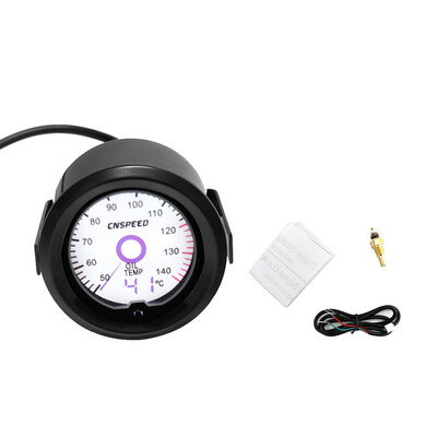 

2" 52mm 7 Colors LCD Screen Display Round Type Car Oil Temperature Gauge 12V Oil Temp Meter