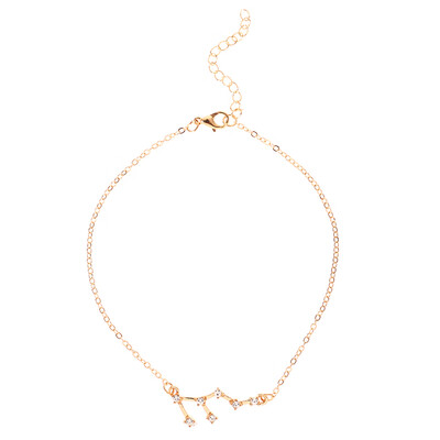 

Constellation Anklet 14K Gold Filled Cubic Zirconia Diamonds Ankle Bracelet Chain Summer Beach Jewelry Gifts