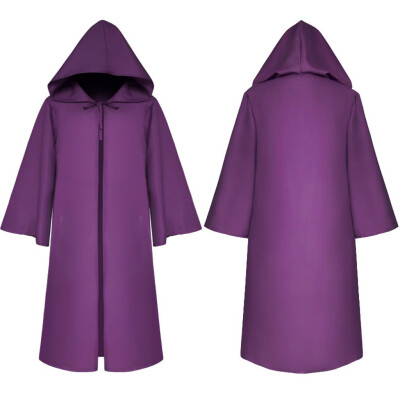 

Toponeto Women Mens Vintage Gothic Solid Hooded Bandage Cloak Cosplay Outwear Coat