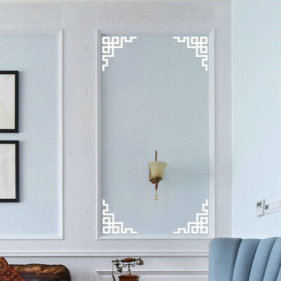 

Gobestart Modern Mirror Style Removable Decal Art Mural Wall Sticker Home Room DIY Decor