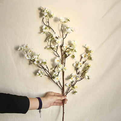 

Gobestart Artificial Cherry Peach Blossom Fake Silk Flower Home Wedding Party Floral Decor