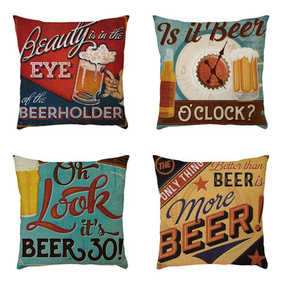 

Siaonvr 4PC Home Car Bed Sofa Decorative Letter Pillow Case Cushion Cover