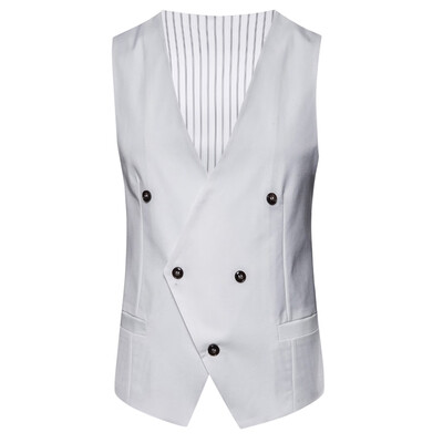 

Toponeto Mens Fashion Business Casual Wedding Waistcoat Tops Vest Jacket Top Coat