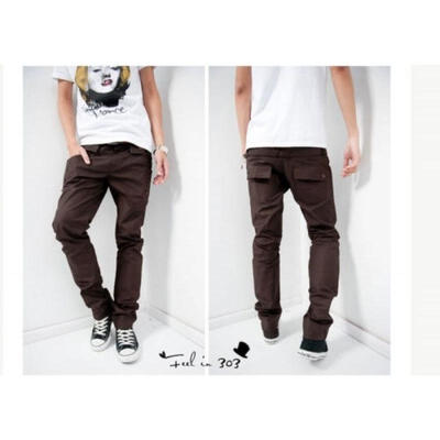 

New Mens Fashion Stylish Designed Slim Fit Pants Hot Trousers 3 Colour