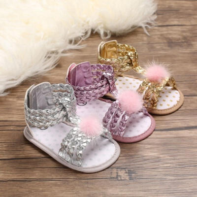 

Kids Baby Girl Summer Sandals Shoes Sneaker Anti-slip Soft Sole Toddler Shoes