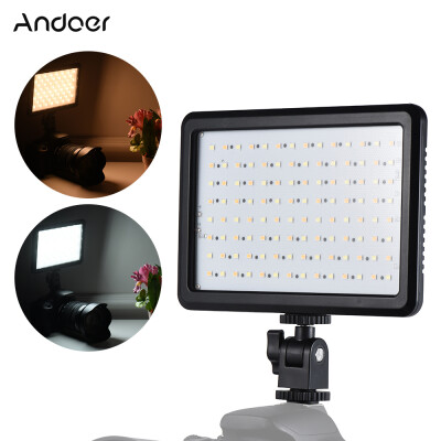 

Andoer PT-112 Super Slim LED Light Panel Camera Camcorder Video Lighting Dimmable Brightness Bi-color Temperature 3200K-5600K for